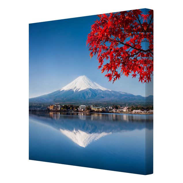Quadro città Il monte Fuji in autunno