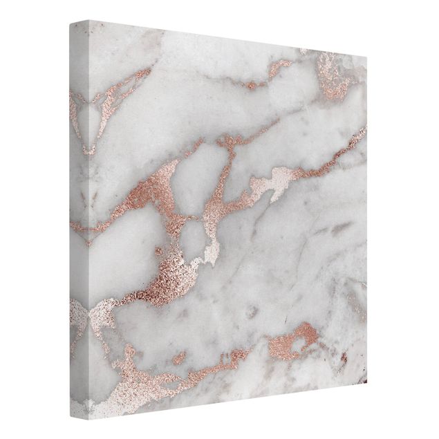 Quadro grigio Effetto marmo con glitter