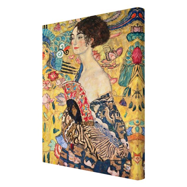 Ritratto quadro Gustav Klimt - Signora con ventaglio