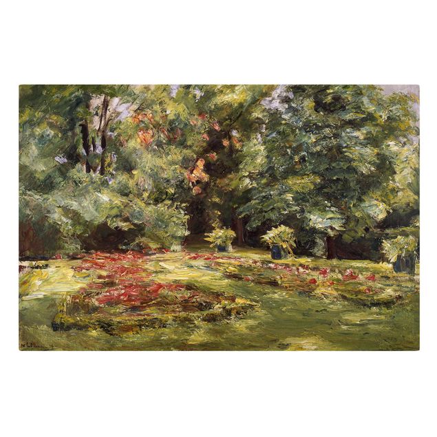 Quadri con paesaggio Max Liebermann - Terrazza fiorita di Wannseegarten