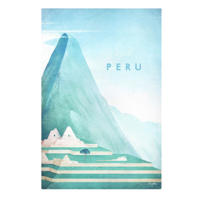 Quadri stile vintage Poster di viaggio - Perù