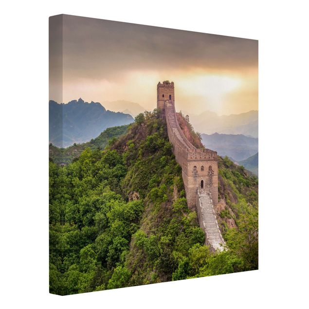Quadro montagna La muraglia infinita della Cina