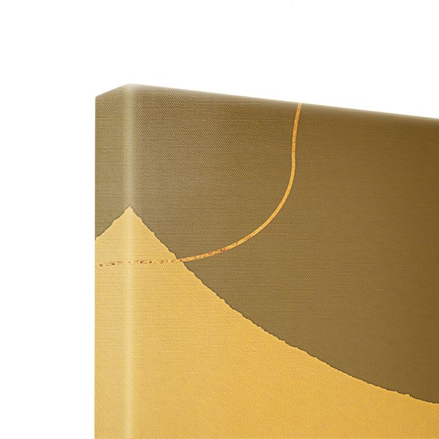 Quadro su tela oro - Impressioni frivole in beige