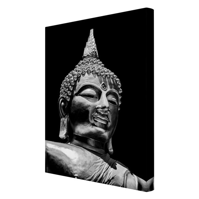 Stampe su tela Volto di statua di Buddha