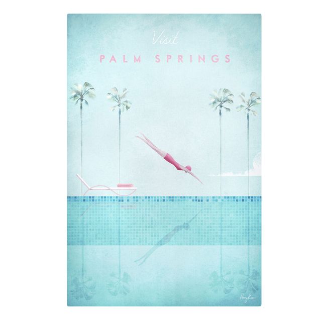 Quadro turchese Poster di viaggio - Palm Springs