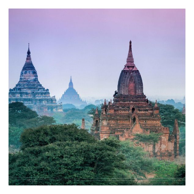 Quadri natura Terreno del tempio a Bagan