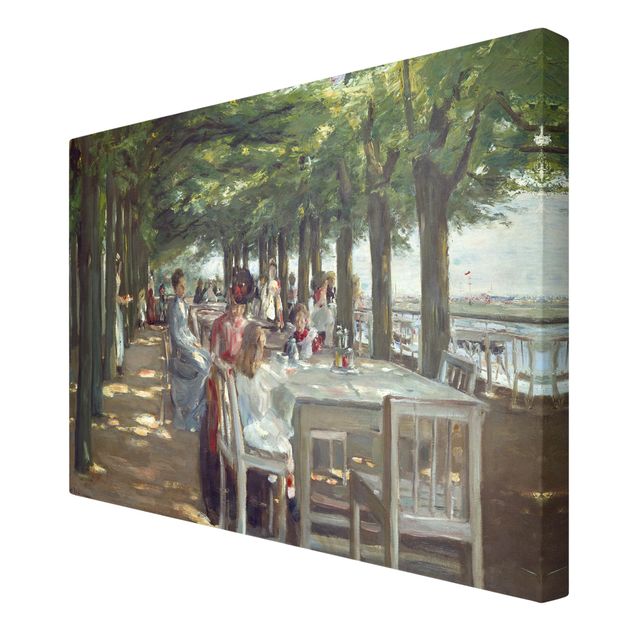 Quadri su tela con foresta Max Liebermann - La terrazza del ristorante Jacob
