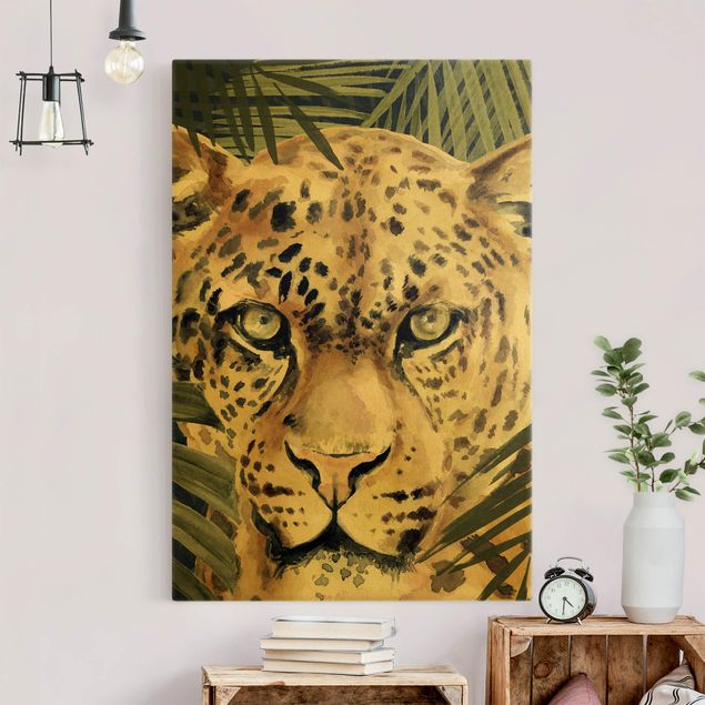 Quadro moderno Leopardo nella giungla