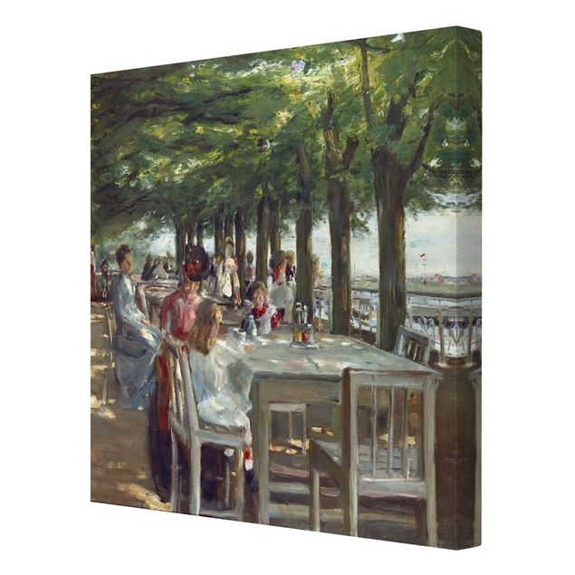 Quadri su tela con foresta Max Liebermann - La terrazza del ristorante Jacob