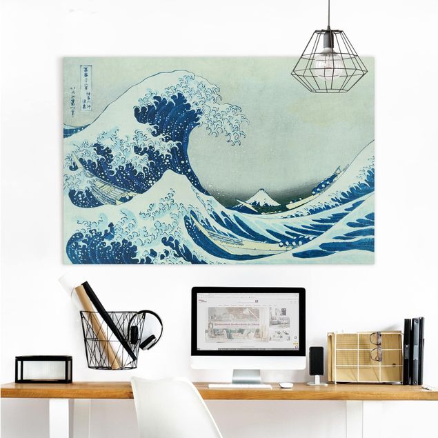 Quadro paesaggio Katsushika Hokusai - La grande onda di Kanagawa