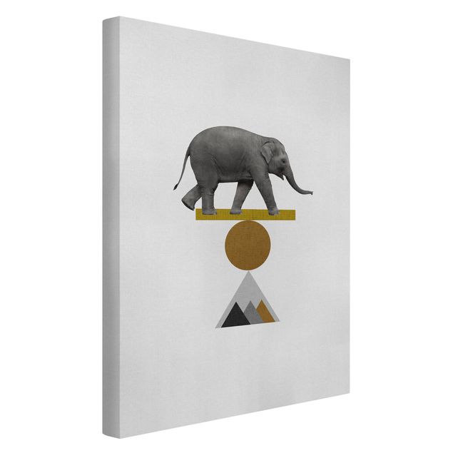 Riproduzioni quadri Arte dell'equilibrio - Elefante