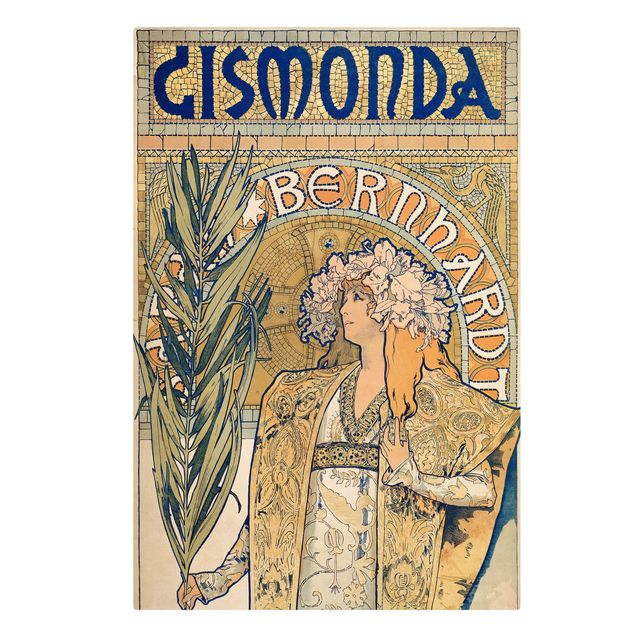 Quadri stile vintage Alfons Mucha - Manifesto per l'opera teatrale Gismonda