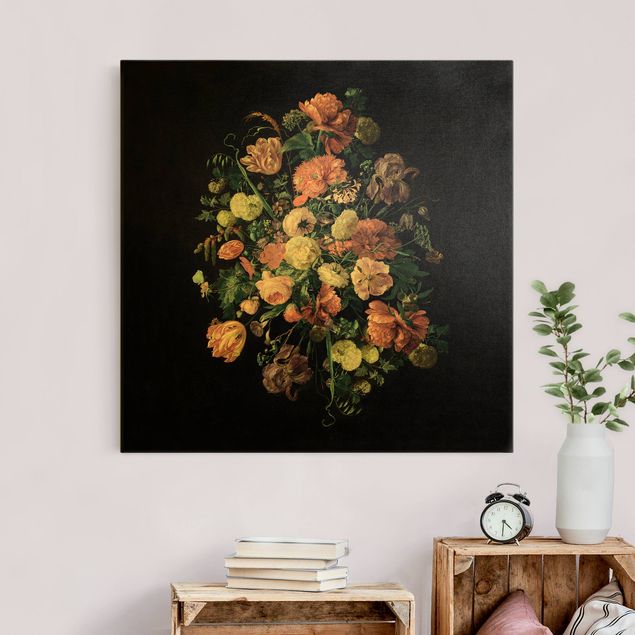 Stile di pittura Jan Davidsz De Heem - Bouquet di fiori scuri