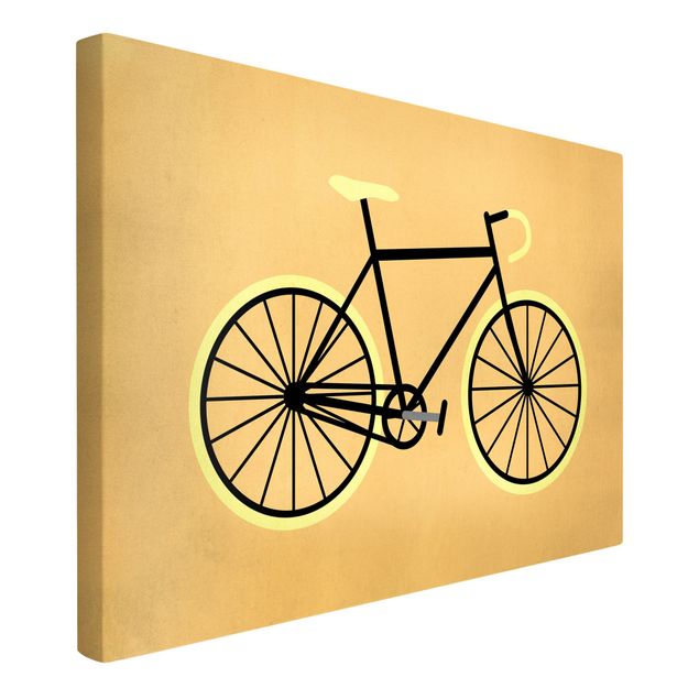 Quadro giallo Bicicletta in giallo