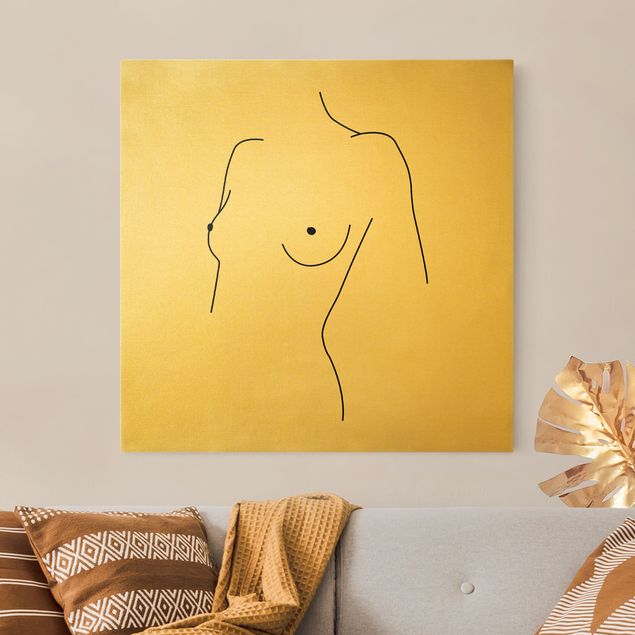 Correnti artistiche Line Art - Nudo Busto Donna Bianco e Nero
