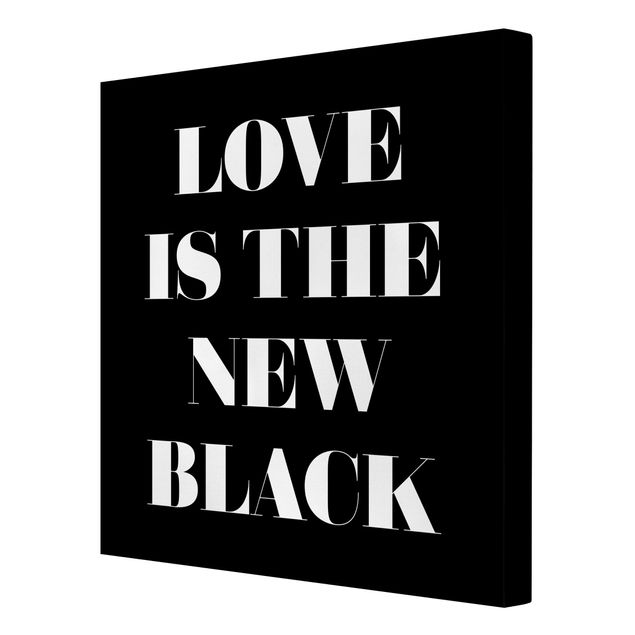 Stampe su tela L'amore è il nuovo nero