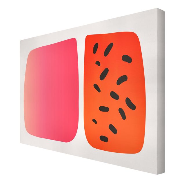 Quadri stampe Forme astratte - Melone e rosa