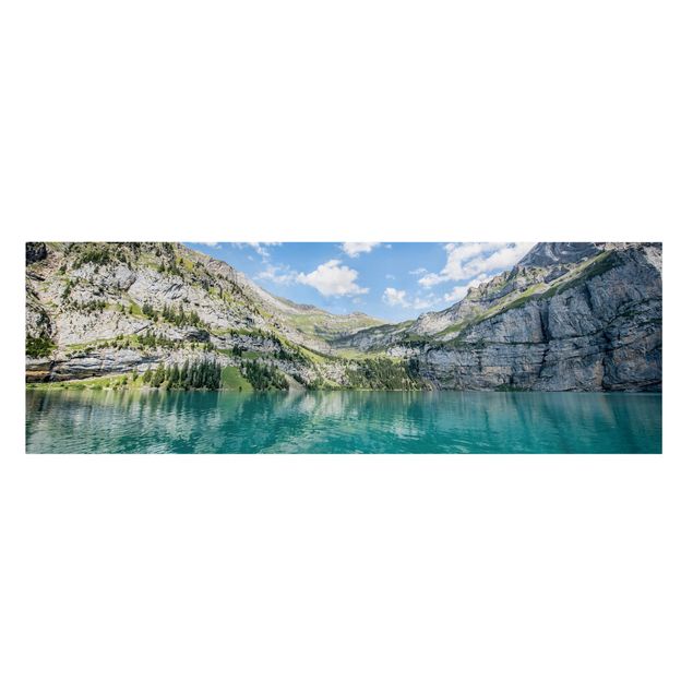 Quadri moderni   Il lago della montagna divina