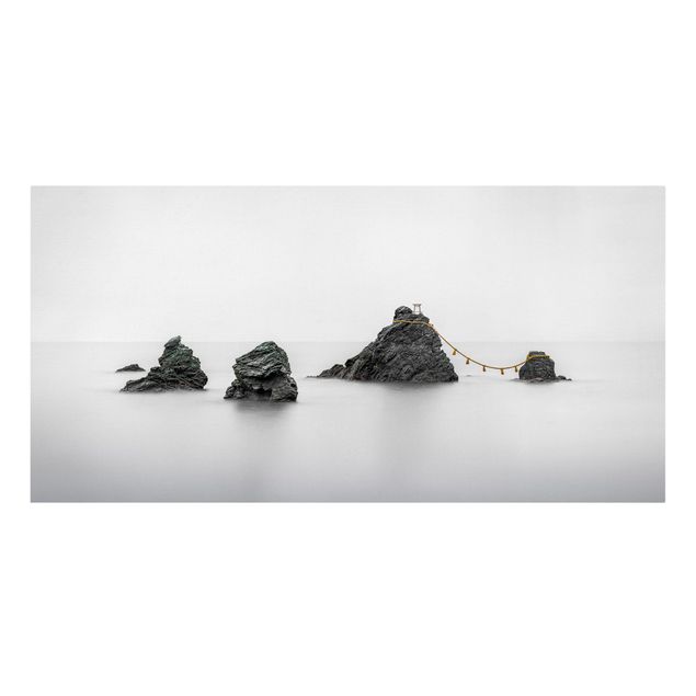 Quadri moderni bianco e nero Meoto Iwa - Le rocce della coppia sposata