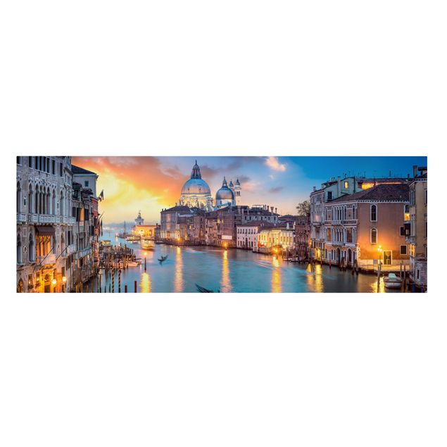 Quadri mare Tramonto a Venezia