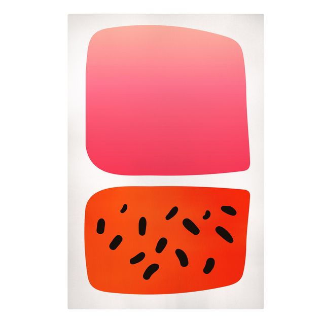 Quadri Kubistika Forme astratte - Melone e rosa