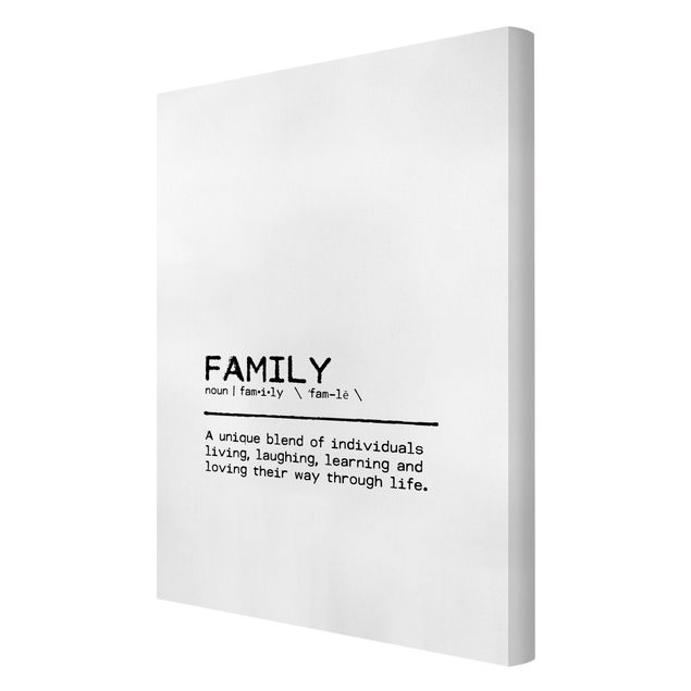 Quadro su tela - Definition Family Unique