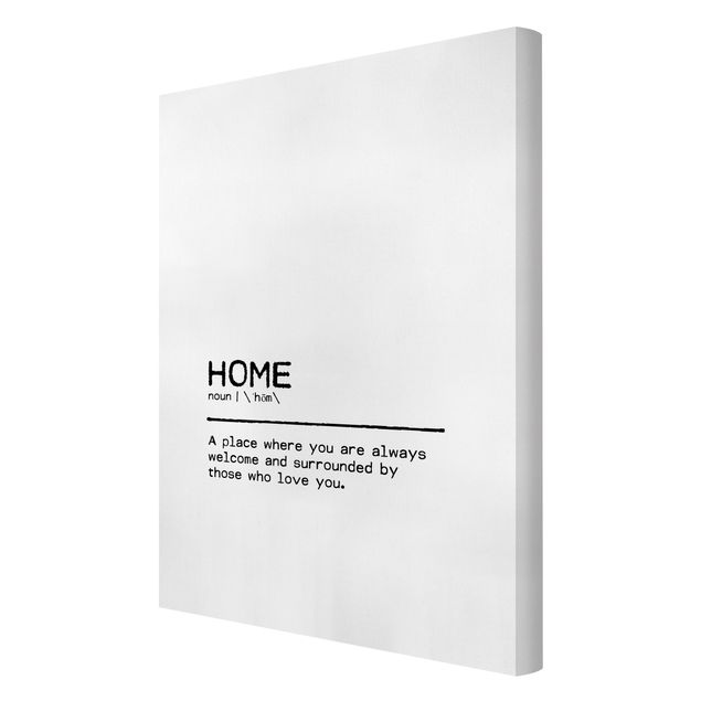 Quadro su tela - Definition Home Welcome