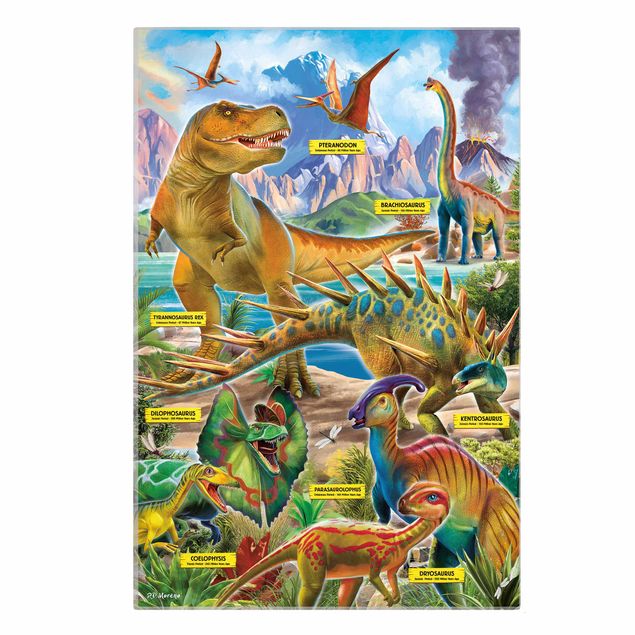 Quadri colorati La specie dei dinosauri