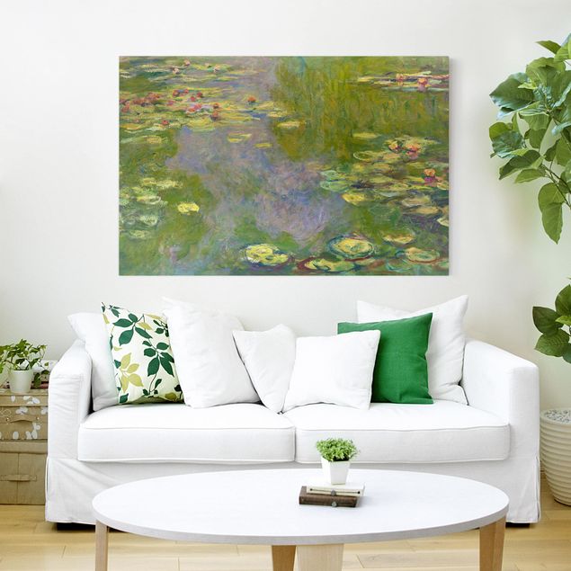 Stile di pittura Claude Monet - Ninfee verdi