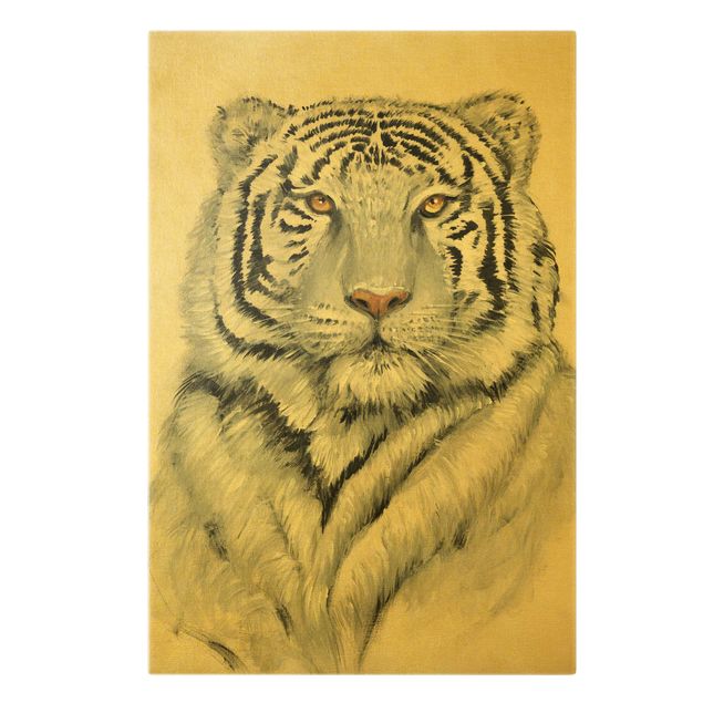 Stampe su tela animali Ritratto Tigre Bianca II
