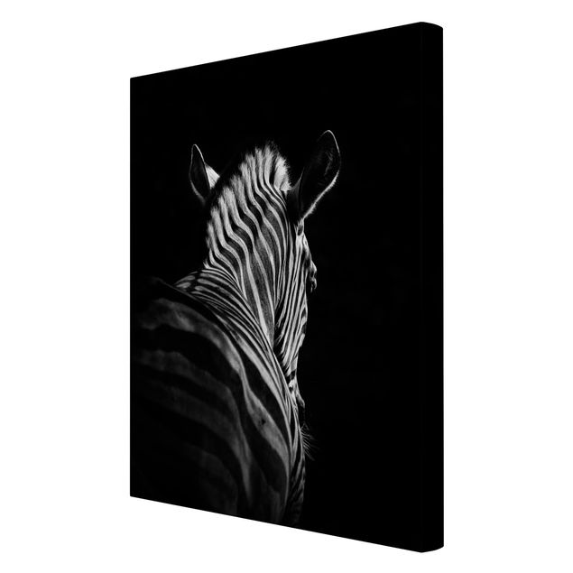 Quadri Silhouette Zebra scuro