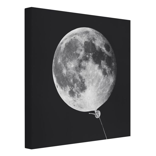 Riproduzione quadri su tela Palloncino con luna