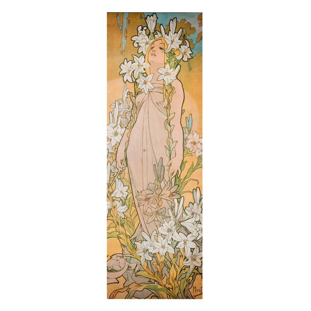 Quadri di fiori Alfons Mucha - Il giglio