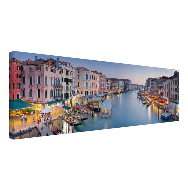 Quadri skyline  Sera sul Canal Grande a Venezia