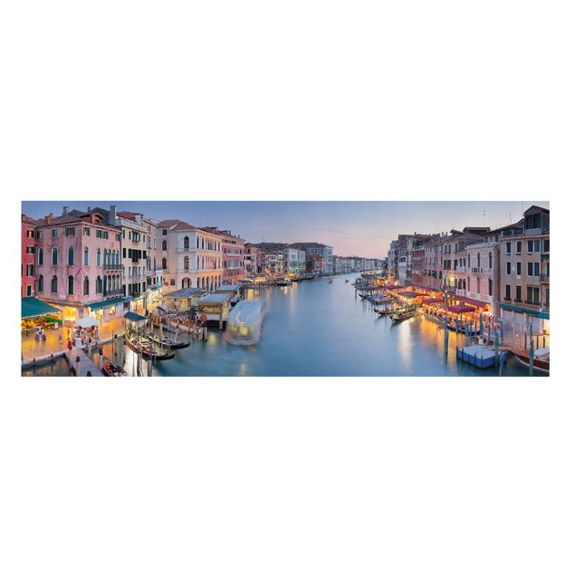 Quadri su tela con architettura e skylines Sera sul Canal Grande a Venezia