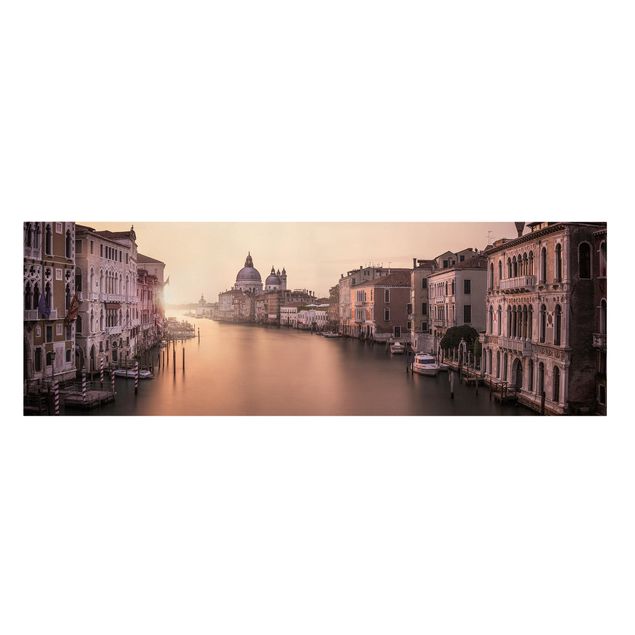 Stampe su tela città Sera a Venezia