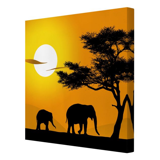 Quadri moderni per arredamento Elefante africano a piedi