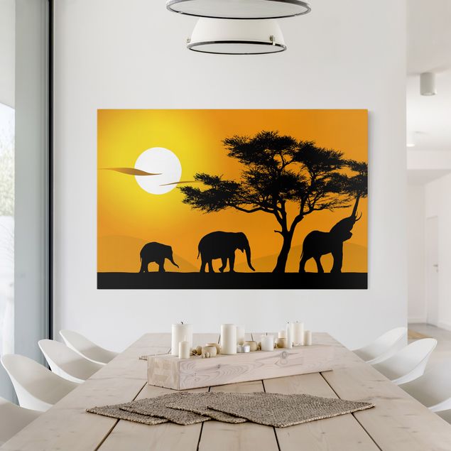 Quadro Africa Elefante africano a piedi