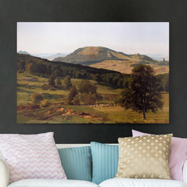 Quadri Romanticismo Albert Bierstadt - Collina e valle