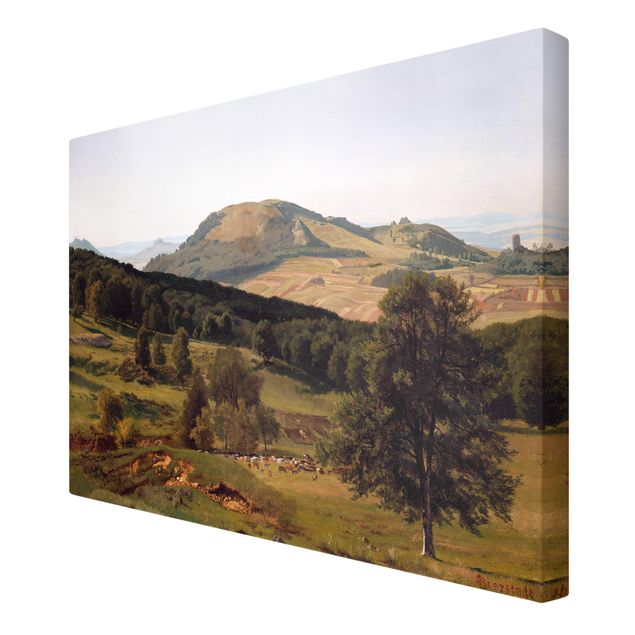 Quadro paesaggio Albert Bierstadt - Collina e valle