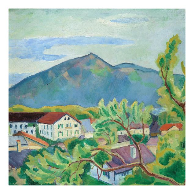 Stile di pittura August Macke - Paesaggio di primavera sul Tegernsee