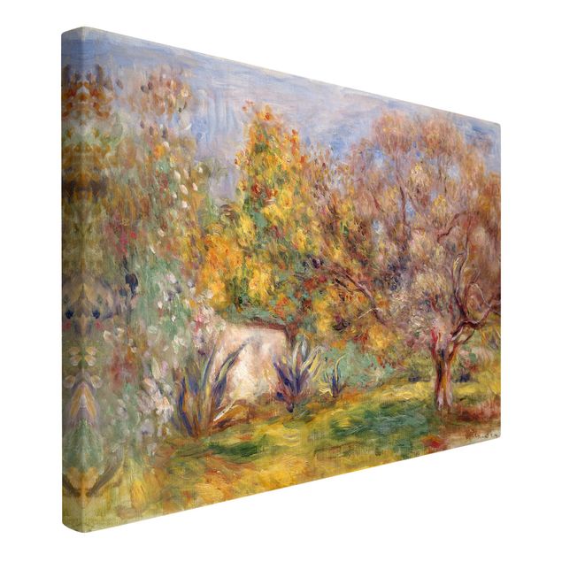 Quadri su tela con foresta Auguste Renoir - Giardino degli ulivi