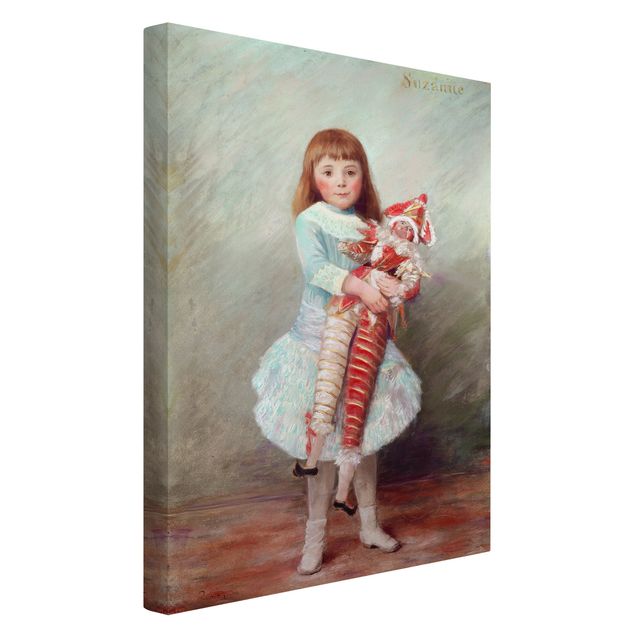 Stile artistico Auguste Renoir - Suzanne con marionetta Arlecchino