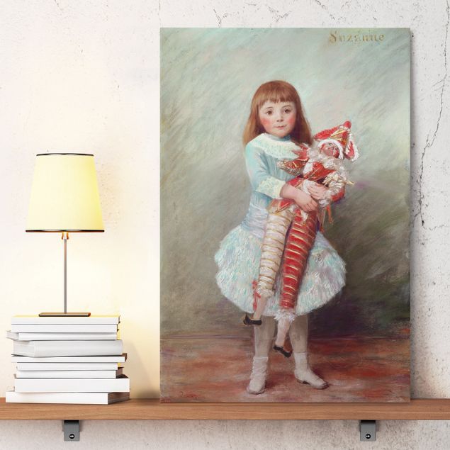 Impressionismo quadri Auguste Renoir - Suzanne con marionetta Arlecchino