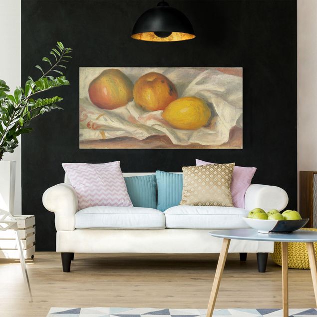 Stile artistico Auguste Renoir - Due mele e un limone