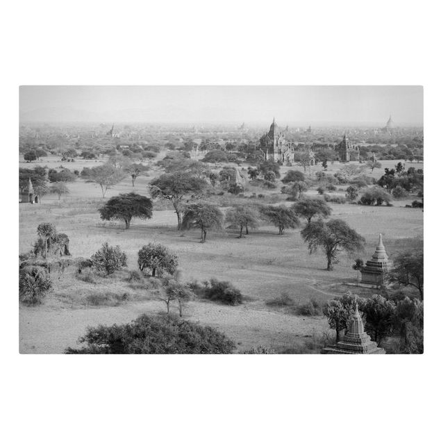 Quadri bianco e nero Bagan in Myanmar II