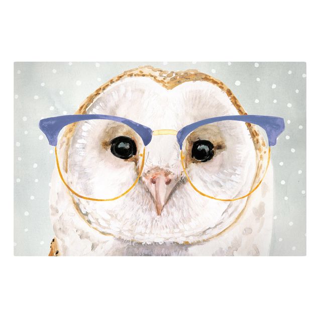 Stampe Animali con occhiali - Gufo