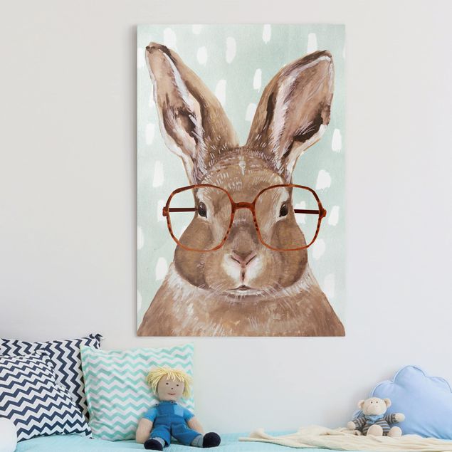 Decorazioni camera neonato Animali con occhiali - Coniglio
