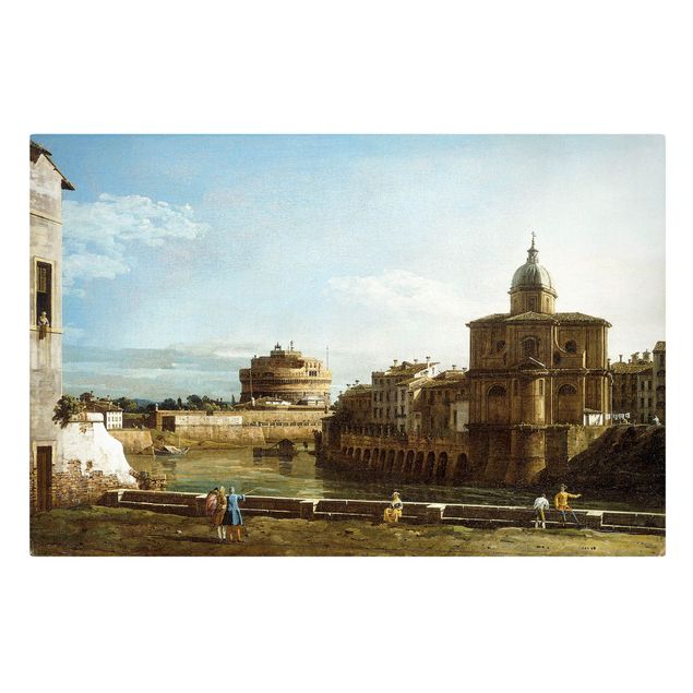 Correnti artistiche Bernardo Bellotto - Veduta di Roma sulle rive del Tevere