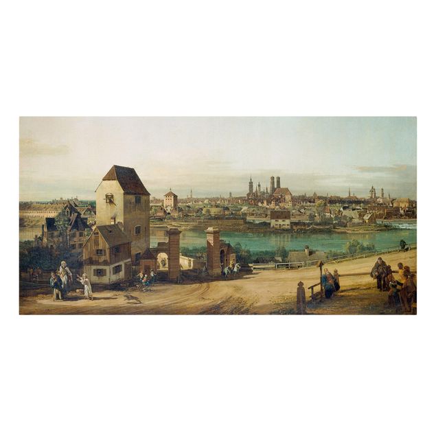 Riproduzioni quadri famosi Bernardo Bellotto - Monaco, vista da Haidhausen